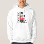 Eat. Sleep. Sushi. Repeat Hoodie (Voorkant)