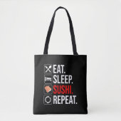 Eat. Sleep. Sushi. Repeat Tote Bag (Voorkant)