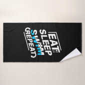 Eat Sleep Swim Badhanddoek (Badhanddoek)