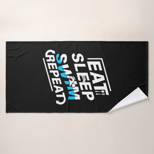 Eat Sleep Swim Badhanddoek (Badhanddoek)