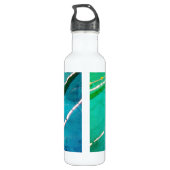 Eat Sleep Swim Herhaal  zwembad foto Waterfles (Achterkant)