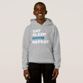 Eat Sleep Swim Herhalen - Funny Gift for Swimmer (Voorkant volledig)