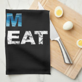 Eat Sleep Swim Herhalen - Funny Gift for Swimmer Theedoek (Quarter Fold)