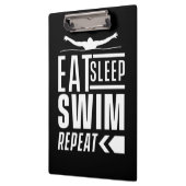 Eat Sleep Swim Herhalen Klembord (Links)