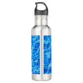 Eat Sleep Swim Herhalen zwembad Aquatisch Waterfles (Achterkant)