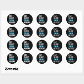 Eat Sleep Swim Herhalen zwemzwemzwemmer Ronde Sticker (Vel)