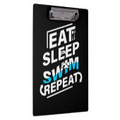 Eat Sleep Swim Klembord (Rechts)