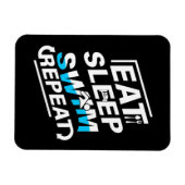 Eat Sleep Swim Magneet (Horizontaal)