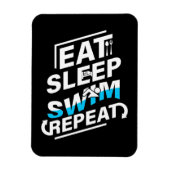 Eat Sleep Swim Magneet (Verticaal)