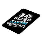 Eat Sleep Swim Magneet (Linkerzijde)