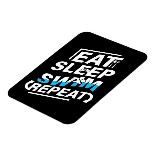 Eat Sleep Swim Magneet (Linkerzijde)