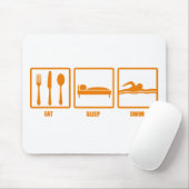 Eat Sleep Swim Muismat (Met muis)