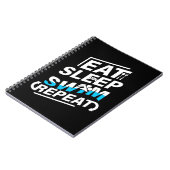 Eat Sleep Swim Notitieboek (Linkerzijde)