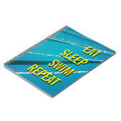EAT SLEEP SWIM REPEAT notitieboek journal (Linkerzijde)