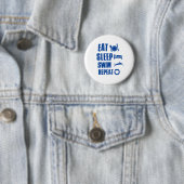 Eat Sleep Swim Ronde Button 5,7 Cm (In situ)