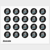 Eat Sleep Swim Ronde Sticker (Vel)