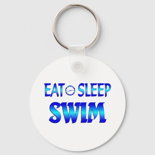 Eat Sleep Swim Sleutelhanger (Voorkant)