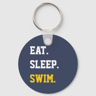 Eat Sleep Swim Sleutelhanger