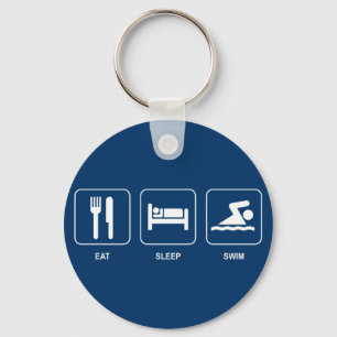 Eat Sleep Swim Sleutelhanger