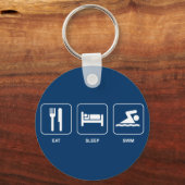 Eat Sleep Swim Sleutelhanger (Voorkant)