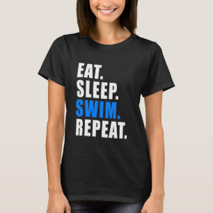 Eat Sleep Swim Swimming Lifeguard Women S Man S SW T-shirt