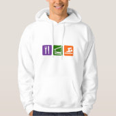 Eat Sleep Swimming Hoodie (Voorkant)