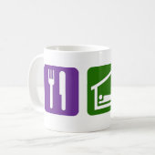 Eat Sleep Swimming Koffiemok (Voorkant links)