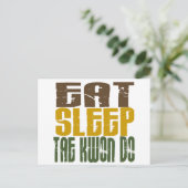 Eat Sleep Tae Kwon Do 1 Briefkaart (Staand voorkant)