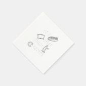 Eat Sleep Tai Chi Herhaal Gift Idee Servet (Hoek)