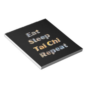 Eat Sleep Tai Chi Herhalen Notitieblok