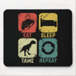 Eat Sleep Tame Repeat Dinosaur Gaming Geek Funny G Muismat<br><div class="desc">Eat Sleep Tame Repeat Dinosaur Gaming Geek Funny Gamer</div>
