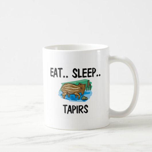 Eat Sleep TAPIRS Koffiemok (Rechts)