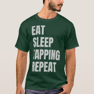 Eat Sleep Tapping Herhaal gitarist Guitar Player29 T-shirt