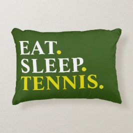 Eat Sleep Tennis Accent Kussen
