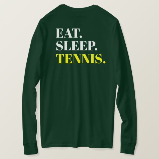 Eat Sleep Tennis - Back Design T-shirt (Design achterkant)