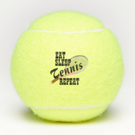 Eat Sleep Tennis Herhalen Tennisballen