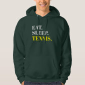Eat Sleep Tennis Hoodie (Voorkant)