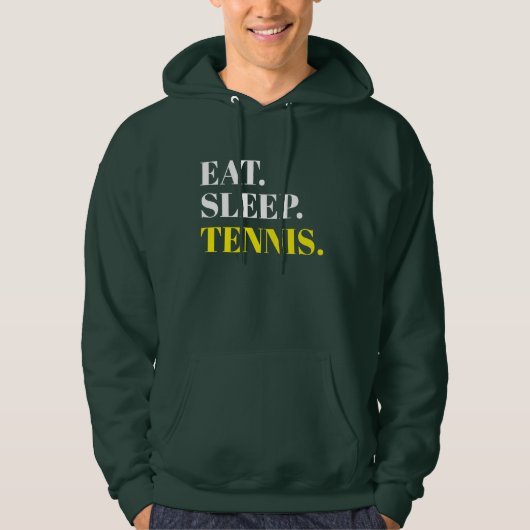 Eat Sleep Tennis Hoodie (Voorkant)