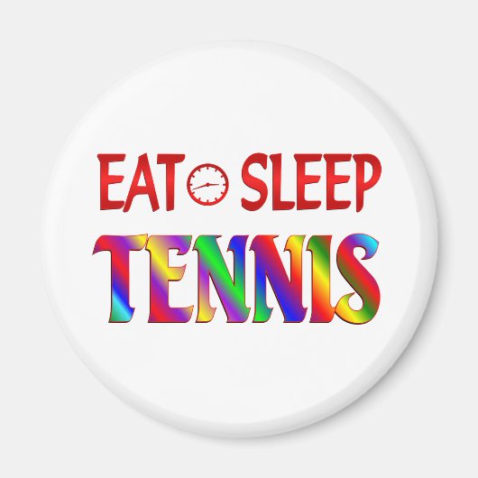 Eat Sleep Tennis Magneet (Voorkant)