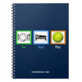 Eat Sleep Tennis Notitieboek (Voorkant)