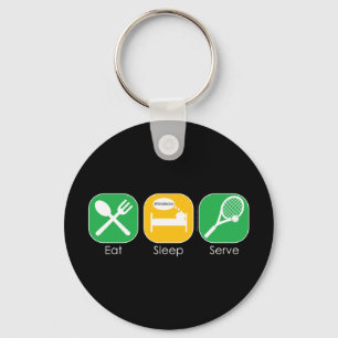 Eat Sleep Tennis Sleutelhanger