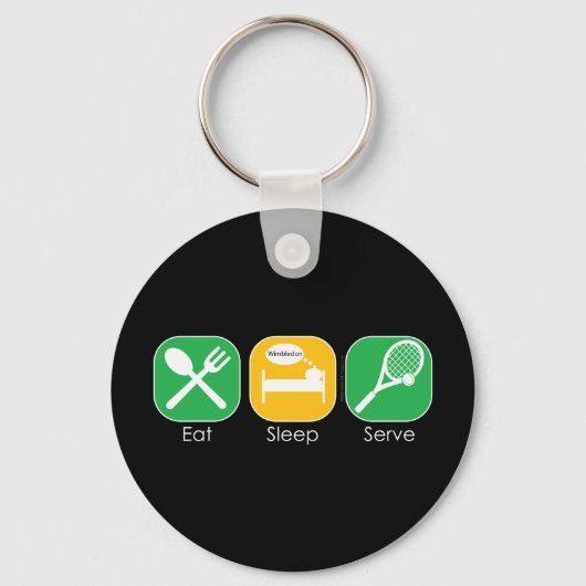 Eat Sleep Tennis Sleutelhanger (Voorkant)