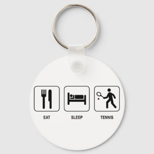 Eat Sleep Tennis Sleutelhanger