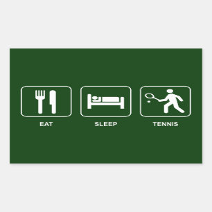 Eat Sleep Tennis Sticker