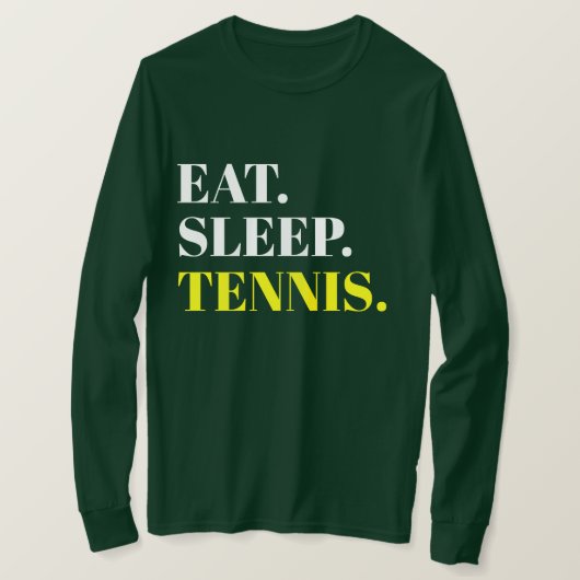 Eat Sleep Tennis T-shirt (Design voorkant)