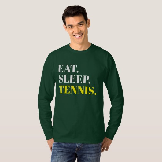 Eat Sleep Tennis T-shirt (Voorkant volledig)