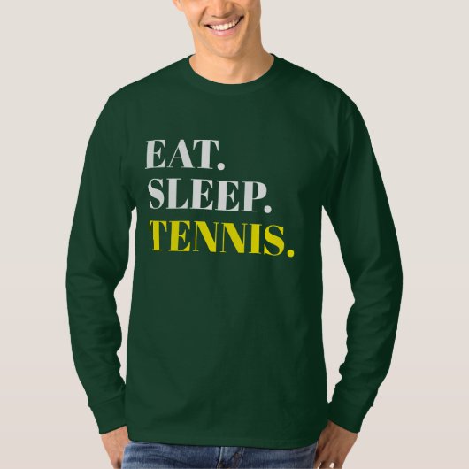 Eat Sleep Tennis T-shirt (Voorkant)