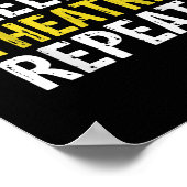 Eat Sleep Theater Herhaal Actor Cadeaut Poster (Hoek)