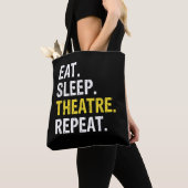 Eat Sleep Theater Herhaal Actor Drama Gift Tote Bag (Dichtbij)
