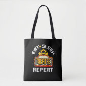 Eat Sleep Theater Herhaal Actoractrice Gift Tote Bag (Voorkant)